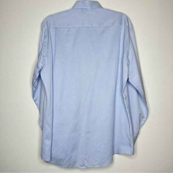 Hugo Boss Light Blue Knit Button Down Dress Shirt - Picture 7 of 11